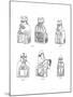 Bone Chessmen of Scandinavian Design, 12th or 13th Century-null-Mounted Giclee Print