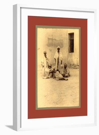 Bone, Prisoners Kroumirs Á the Casbah, Algiers-Etienne & Louis Antonin Neurdein-Framed Giclee Print