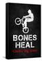 Bones Heal Chicks Dig Scars BMX Sports-null-Framed Stretched Canvas