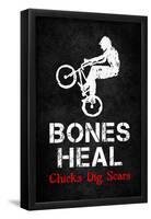 Bones Heal Chicks Dig Scars-null-Framed Poster