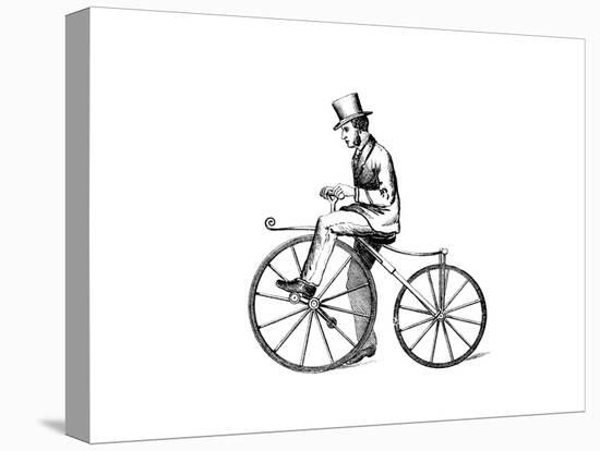 'Boneshaker' Bicycle, C1870-null-Stretched Canvas