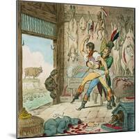 Boney and Talley, the Corsican Carcase - Butcher's Reckoning Day, Published by Hannah Humphrey,…-James Gillray-Mounted Giclee Print