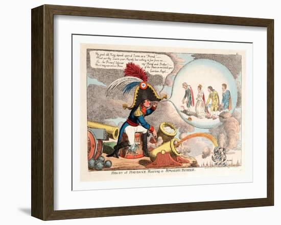 Boney at Bayonne Blowing a Spanish Bubble-null-Framed Giclee Print