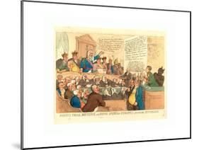 Boney's Trial-Thomas Rowlandson-Mounted Giclee Print