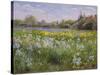 Bonfire and Iris Field, 1993-Timothy Easton-Stretched Canvas