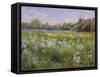 Bonfire and Iris Field, 1993-Timothy Easton-Framed Stretched Canvas