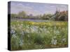 Bonfire and Iris Field, 1993-Timothy Easton-Stretched Canvas