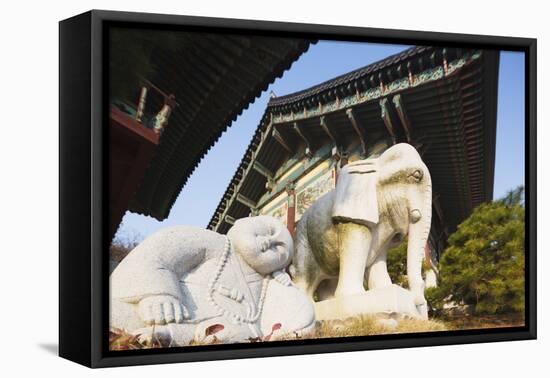 Bongeun-Sa Temple, Seoul, South Korea, Asia-Christian-Framed Stretched Canvas