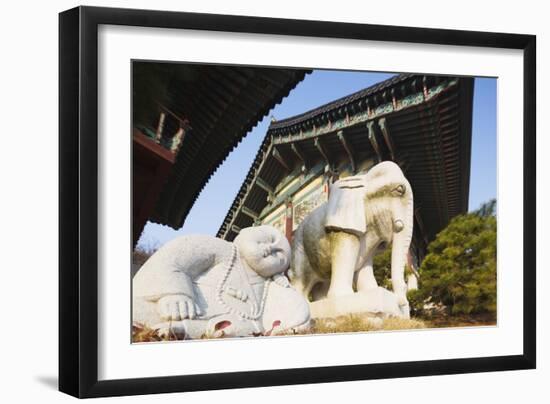 Bongeun-Sa Temple, Seoul, South Korea, Asia-Christian-Framed Photographic Print