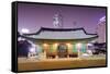 Bongeunsa Temple Grounds in the Gangnam District of Seoul, South Korea.-SeanPavonePhoto-Framed Stretched Canvas