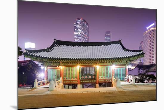 Bongeunsa Temple Grounds in the Gangnam District of Seoul, South Korea.-SeanPavonePhoto-Mounted Photographic Print