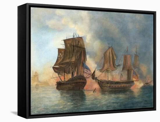 Bonhomme Richard, 1779-William Elliott-Framed Stretched Canvas