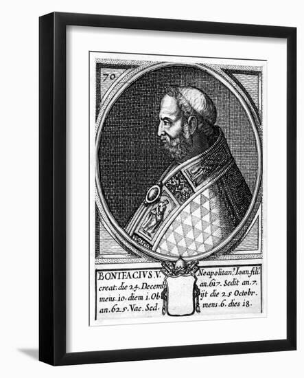 Boniface V, Pope of the Catholic Church-null-Framed Giclee Print