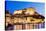 Bonifacio Citadel Seen from the Marina at Night-Massimo Borchi-Stretched Canvas