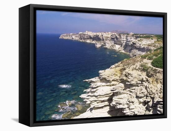 Bonifacio, Corsica, France, Mediterranean-John Miller-Framed Stretched Canvas