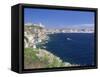 Bonifacio, Corsica, France, Mediterranean-John Miller-Framed Stretched Canvas