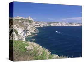 Bonifacio, Corsica, France, Mediterranean-John Miller-Stretched Canvas