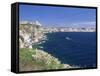 Bonifacio, Corsica, France, Mediterranean-John Miller-Framed Stretched Canvas