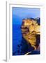 Bonifacio High Town on Limestone Cliff-Massimo Borchi-Framed Photographic Print
