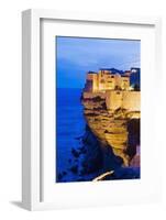 Bonifacio High Town on Limestone Cliff-Massimo Borchi-Framed Photographic Print