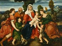 Holy Family with Saints-Bonifacio Veronese-Giclee Print