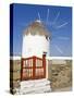 Bonis Windmill at the Folklore Museum in Mykonos Town, Island of Mykonos, Cyclades, Greek Islands, -Richard Cummins-Stretched Canvas