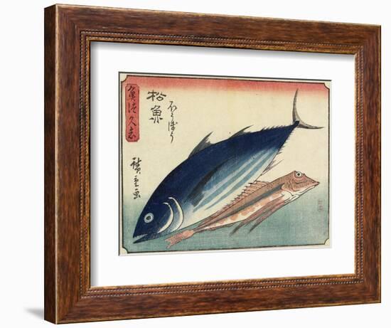 Bonito and Gurnard, 1830-1844-Utagawa Hiroshige-Framed Giclee Print