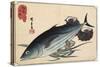 Bonito and Top Shells, Early 19th Century-Utagawa Hiroshige-Stretched Canvas