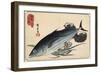 Bonito and Top Shells, Early 19th Century-Utagawa Hiroshige-Framed Giclee Print