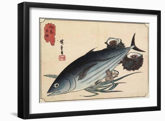 Bonito and Top Shells, Early 19th Century-Utagawa Hiroshige-Framed Giclee Print
