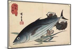 Bonito and Top Shells, Early 19th Century-Utagawa Hiroshige-Mounted Giclee Print