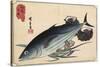 Bonito and Top Shells, Early 19th Century-Utagawa Hiroshige-Stretched Canvas