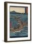 Bonito Fishing on the Ocean, Tosa Province, September 1855-Utagawa Hiroshige-Framed Giclee Print