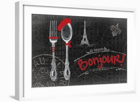 Bonjour 1-null-Framed Giclee Print