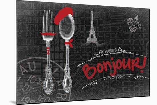 Bonjour 1-null-Mounted Giclee Print