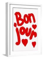 Bonjour Hearts-Athene Fritsch-Framed Giclee Print