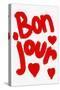 Bonjour Hearts-Athene Fritsch-Stretched Canvas