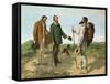 Bonjour, Monsieur Courbet-Gustave Courbet-Framed Stretched Canvas