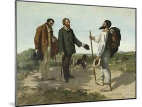 Bonjour, Monsieur Courbet-Gustave Courbet-Mounted Giclee Print