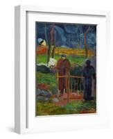 Bonjour, Monsieur Gauguin, Self-Portrait, Hommage a Courbet-Paul Gauguin-Framed Giclee Print