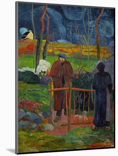 Bonjour, Monsieur Gauguin, Self-Portrait, Hommage a Courbet-Paul Gauguin-Mounted Giclee Print