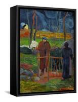 Bonjour, Monsieur Gauguin, Self-Portrait, Hommage a Courbet-Paul Gauguin-Framed Stretched Canvas