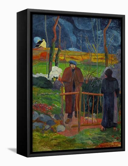 Bonjour, Monsieur Gauguin, Self-Portrait, Hommage a Courbet-Paul Gauguin-Framed Stretched Canvas