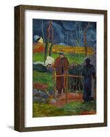 Bonjour, Monsieur Gauguin, Self-Portrait, Hommage a Courbet-Paul Gauguin-Framed Premium Giclee Print