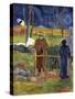 Bonjour Monsieur Gauguin-Paul Gauguin-Stretched Canvas