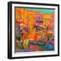 Bonjour Saint-Tropez, 2022 (Oil on Canvas)-Peter Graham-Framed Giclee Print