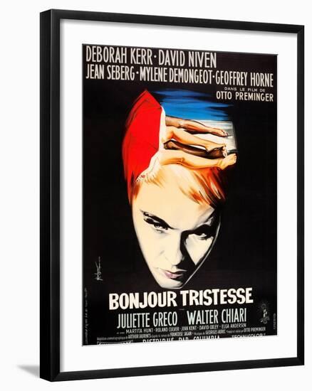 Bonjour Tristesse, French poster art, Jean Seberg, 1958-null-Framed Art Print