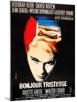 Bonjour Tristesse, French poster art, Jean Seberg, 1958-null-Mounted Art Print