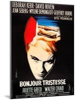 Bonjour Tristesse, French poster art, Jean Seberg, 1958-null-Mounted Art Print