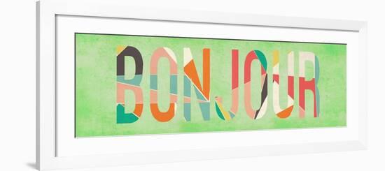 Bonjour-null-Framed Art Print